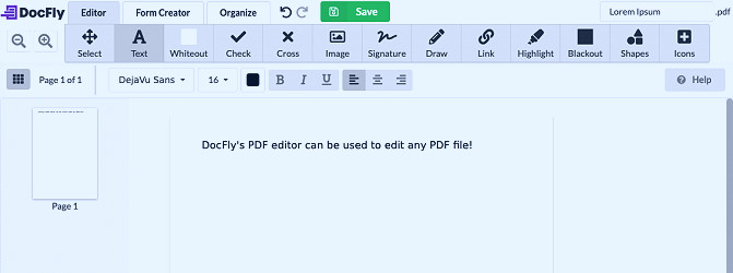 How to Edit PDF Files - FREE Online PDF Editor | DocFly